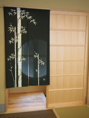 竹のれん緑（丈150cm）